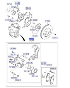 كليبر فرامل أمامي يسار