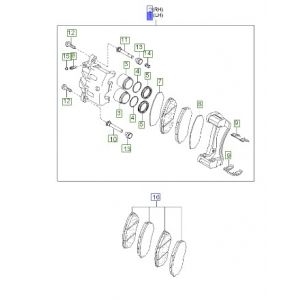 كليبر فرامل أمامي يسار