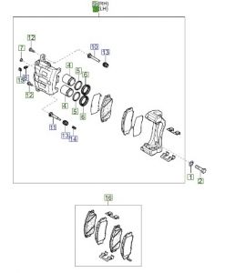 كليبر فرامل أمامي يسار