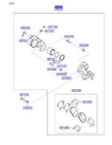 كليبر فرامل أمامي يسار
