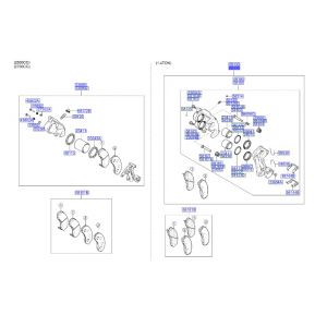 كليبر فرامل أمامي يسار