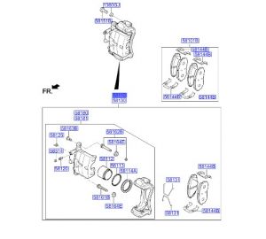 كليبر فرامل أمامي يسار