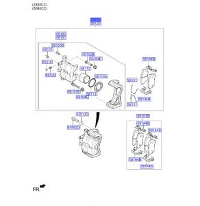 كليبر فرامل أمامي يسار