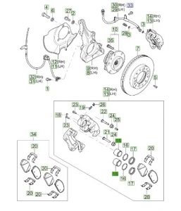 بستم فرامل أمامية