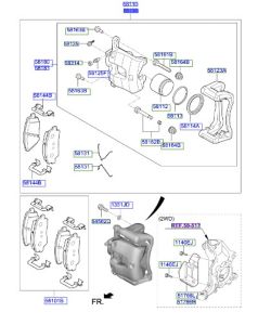 كليبر فرامل أمامي يمين