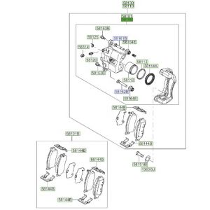 طقم كليبر فرامل يسار