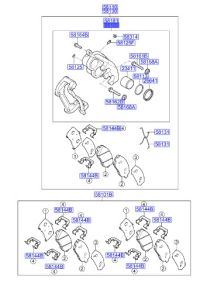 طقم كليبر فرامل يسار