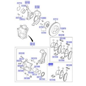 طقم كليبر فرامل يسار