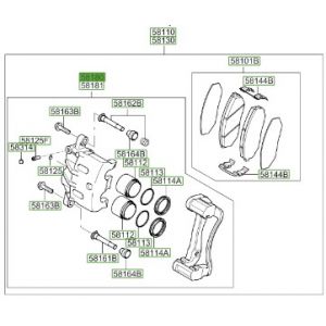 طقم كليبر فرامل يسار