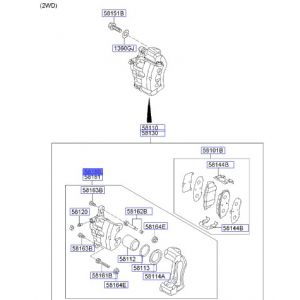 طقم كليبر فرامل يسار