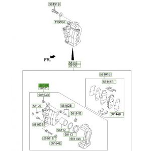 طقم كليبر فرامل يسار