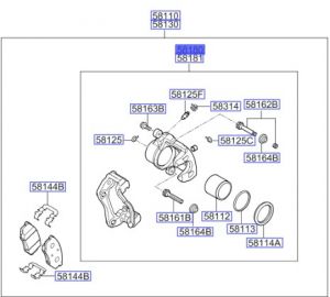 طقم كليبر فرامل يسار