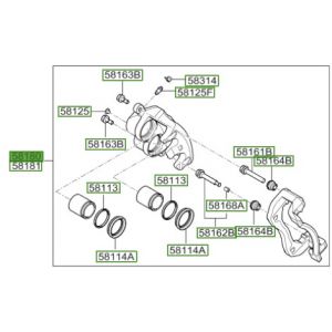 طقم كليبر فرامل يسار