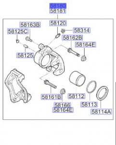 طقم كليبر فرامل يسار
