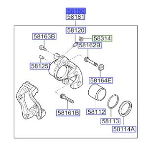 طقم كليبر فرامل يسار