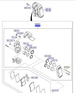 طقم كليبر فرامل يسار