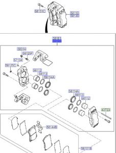 طقم كليبر فرامل يسار