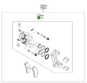 طقم كليبر فرامل يسار