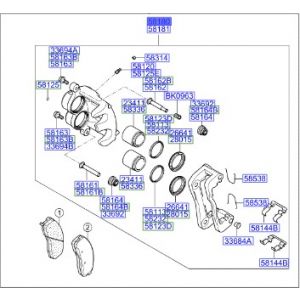 طقم كليبر فرامل يسار