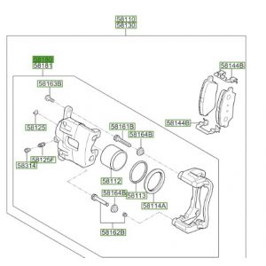 طقم كليبر فرامل يسار