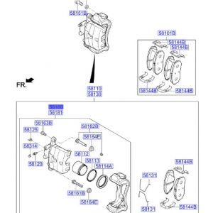 طقم كليبر فرامل يسار