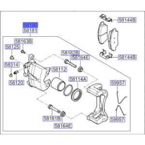 طقم كليبر فرامل يسار