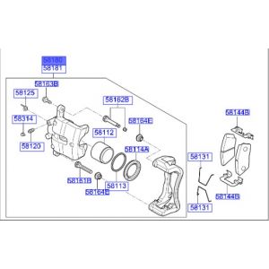 طقم كليبر فرامل يسار