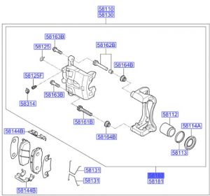 طقم كليبر فرامل يسار