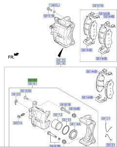 طقم كليبر فرامل يسار