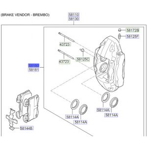 طقم كليبر فرامل يسار