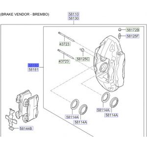 طقم كليبر فرامل يسار