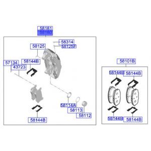 طقم كليبر فرامل يسار