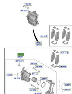 طقم كليبر فرامل يسار