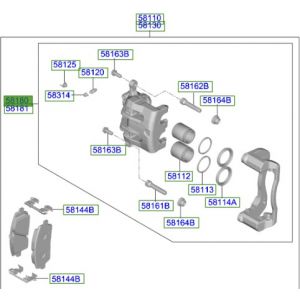طقم كليبر فرامل يسار