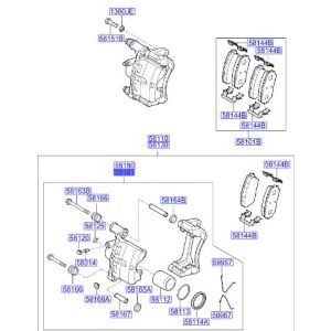طقم كليبر فرامل يمين