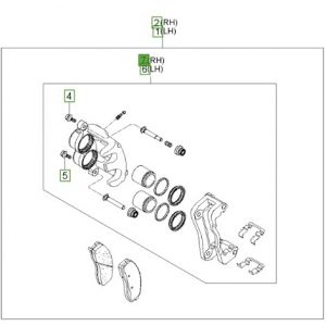 طقم كليبر فرامل يمين