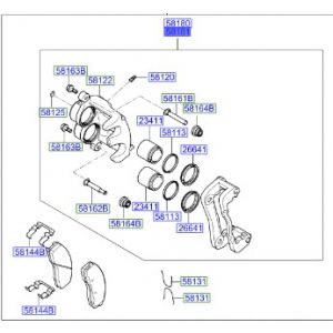 طقم كليبر فرامل يمين