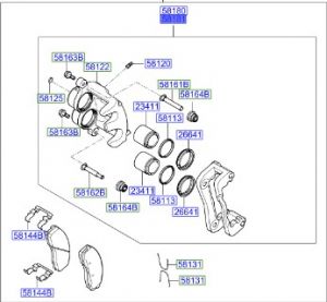 طقم كليبر فرامل يمين