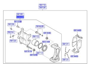 طقم كليبر فرامل يمين