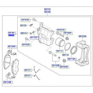 طقم كليبر فرامل يمين