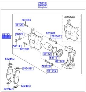 طقم كليبر فرامل يمين