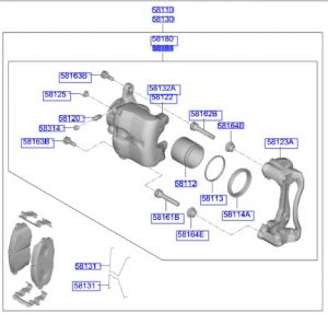 طقم كليبر فرامل يمين