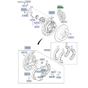 فرامل الإطار الخلفي يسار