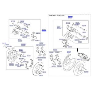 فرامل الإطار الخلفي يسار