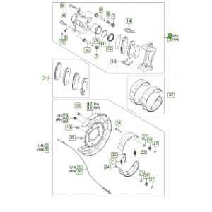 فرامل الإطار الخلفي يسار