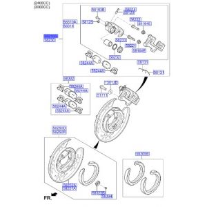 فرامل الإطار الخلفي يسار