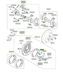 وردة قماش فرامل