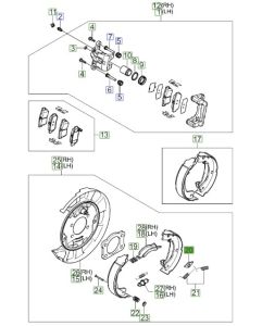 وردة قماش فرامل