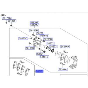 فحمات فرامل خلفية