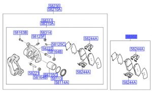فحمات فرامل خلفية